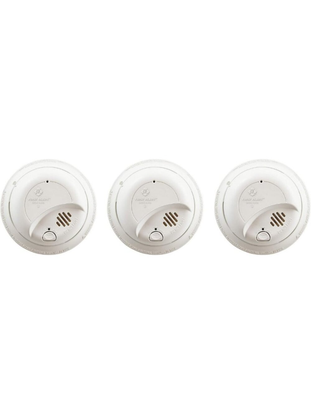 Hardwired Smoke Detector Alarm with Battery Backup - 3-Pack, Reliable Safety